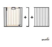 Barrire De Porte Pression Easylock Plus En Bois/Mtal Noir Et Nature - Max 160 Cm