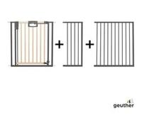 Barrière de porte à pression Easylock Plus bois/metal 184,5 cm - 192,5 cm Nature/Noir Noir G