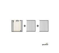 Barrire De Porte Pression Easylock Plus En Bois/Mtal Noir Et Nature - Max 226 Cm