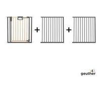 Barrire De Porte Pression Easylock Plus En Bois/Mtal Noir Et Nature - Max 216 Cm