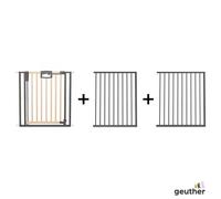 Barrière de porte à pression Easylock Plus bois/metal 216,5 cm - 224,5 cm Nature/Noir