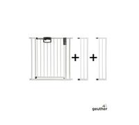 Barrière de porte à pression Easylock Plus métal 112,5 cm - 120,5 cm Blanc