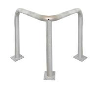 Barrière de protection d'angle - 600mm - acier galvanisé
