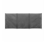Cloture piscine filet démontable SECURIPOOL by Aqualux Noire 10m fixations 16mm
