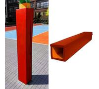 Barrière de protection rembourrée pour bâton de basket-ball - Housse intégrale pour poteaux de 10,2 x 10,2 cm à 20,3 x 20,3 cm, enveloppe jaune pour salle de sport, garage, sous-sol - Sécurité et