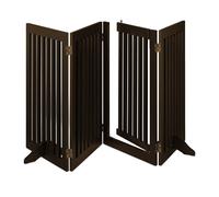 Barriere de securite 14,3 kg MDF barrière de sécurité pour chiens marron