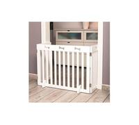 Barriere de securite - 3 pieces - 82-124x61 cm - Blanc - Pour chien