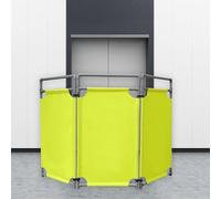 Barrière De Sécurité À 3 Panneaux, Barrière De Sécurité Pliable Haute Visibilité, Panneau De Signalisation Pour Escaliers Mécaniques Et Ascenseurs, Motifs Personnalisables(Green,2 PACK)