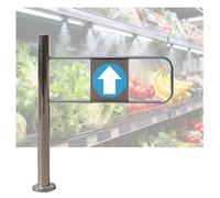 Barrière de sécurité à fermeture automatique en acier inoxydable durable pour entrepôt, garage, marché, parking - Design Lot1Way pour une sécurité accrue et un accès facile