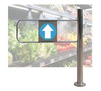 Barrière de sécurité à fermeture automatique en acier inoxydable durable pour entrepôt, marché, garage, parking - Design Lot1Way pour une sécurité et une sécurité accrues