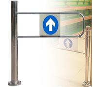 Barrière de sécurité à fermeture automatique pour entrée de supermarché, solution de porte unidirectionnelle pour couloirs et centres commerciaux