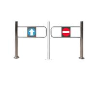 Barrière de sécurité automatique en acier inoxydable avec garde-corps et fermeture automatique, idéale pour l'importation/l'exportation (SilverA, 100 x 180 cm)