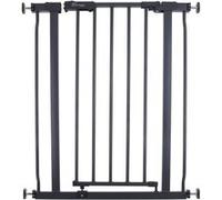 Barrière de sécurité Ava - Montée par pression - 61-68 x 75 cm - Double verrouillage - Anthracite Anthracite G