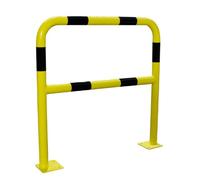 Barrière de sécurité avec platine tube Ø60mm noir/jaune L 1000 x H1000 VISO - BAR600NJ
