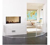 Barrière de Sécurité BabyDan XXL Flex - Blanc - Portillon - Métal - Pare-feu