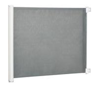 PawHut Barrière de sécurité barrière Animaux rétractable Automatique 1,15L x 0,83H m teslin métal Gris