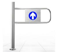 Barrière de sécurité battante pour un contrôle d'entrée sécurisé, design à ressort pour les marchés, les entrepôts et les magasins. Barrière robuste durable pour une meilleure sécurité et gestion des