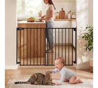 Barrière de Sécurité Bébé Chien VEVOR Hauteur 920 mm Largeur 778-1210 mm Noir Noir