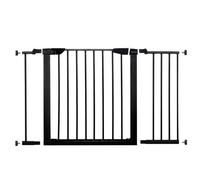 SPRINGOS barrière de sécurité pour Portes et escaliers 2 x rallonge Noire Ajustement : 110-117 cm système de Serrage