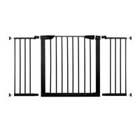 Barrière De Sécurité Bébé Enfant Springos® - Portes 75-138 Cm - Métal + Plastique - Noir Multicolore
