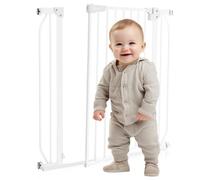 Barrière de sécurité bébé LIONELO Truus Slim - 75-105 cm - Fixation par pressio - Sans perçage - Ouverture à double sens - Blanc