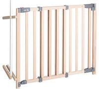 Barriere de Sécurité Bébé pour Escalier Safety Up - ROBA - Largeur de 93.5 a 120.5 cm - Bois Naturel
