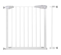 Barrière De Sécurité Bébé Springos® - Escaliers, Portes 76-92 Cm - Métal + Plastique - Auto-Close - Blanc Multicolore