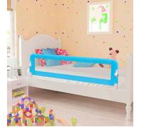 Barrière de sécurité de lit d enfant Bleu 120x42 cm Polyester