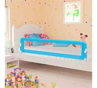 Barrière de sécurité de lit d enfant Bleu 180x42 cm Polyester Bleu G