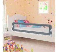 Barrière de sécurité de lit d enfant Gris 180x42 cm Polyester