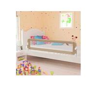 Barrière de sécurité de lit d enfant Taupe 180x42 cm Polyester