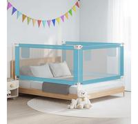 Barrière de Sécurité de Lit d'Enfant Gris Foncé 100x25 cm Tissu Bébé vidaXL