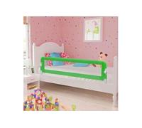 Vidaxl Barri¿¿Re De S¿¿Curit¿¿ De Lit D'enfant Vert 120x42 Cm Polyester