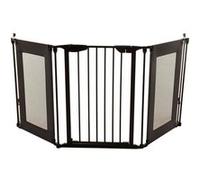 Barrière de sécurité - Denver - 3 Panneaux - 85,5-200 x 74 cm - Bidirectionnel - Noir Noir G