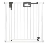 Barrière de Sécurité Enfant et Chien Geuther - Blanc - Métal - Extensible 120,5 cm - 128,5 cm - Montage sans Perçage - Sécurité Bébé et Animaux