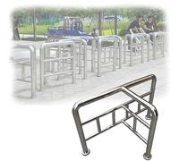 Barrière de sécurité en acier inoxydable, séparation de véhicule piéton, garde-corps en forme de T, séparateur de ligne d'entrée Plaza