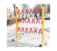 Barrière de sécurité en métal - Garde-corps mobile avec loquets et base robuste - Clôture rétractable pour l'extérieur et les centres commerciaux