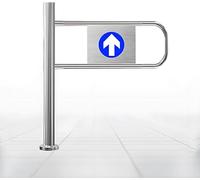 Barrière de sécurité en métal pour supermarchés, centres commerciaux et entrepôts, porte battante à fermeture automatique à ressort pour une sécurité et une sécurité améliorées
