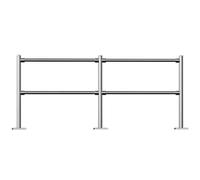 Barrière de sécurité en métal robuste avec double porte à fermeture automatique - Design durable à simple battant pour caisses de supermarché, entrepôts, magasins de détail - Solution de sécurité