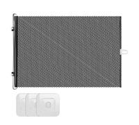 Barrière De Sécurité Enfant 0-125cm, Clôture De Sécurité Et Écran De Portes Extensible Et Rétractable pour Bébé/Chien, Escaliers, Couloirs, Intérieur, Extérieur (Noir)