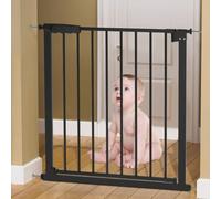 Barrière de Sécurité Enfant, Barriere de Securite Enfant Sans Percage, 75-82 cm Barriere Escalier Enfant Barriere de Securite Barriere de Securite Chien, Pour Escaliers, Couloirs, Noir