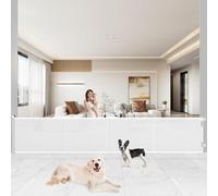 Barriere de Securite Enfant, Barrière de Sécurité Rétractable pour Bébé et Animaux, Barrière de Sécurité pour Escaliers, Portes, Cuisine, Couloirs