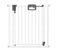 Barrière de Sécurité Enfant Easylock - Geuther - Blanc - Métal - Montage sans perçage - 128,5 cm - 136,5 cm - 81,5 cm de hauteur - Pour Enfants, Bébés, Chats, Chiens