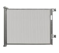 Barriere de Securite Enfant en ABS,Barrière de Sécurité Rétractable, pour Enfants/Animaux domestiques, Opération à Une Main/Installation Simple/Belle et Durable H86cm x L180cm (Gris, L180cm x H86cm)