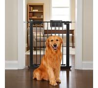 Barriere de Securite Enfant Super Haute, 74-103cm Barriere Chien Escalier, sans Percage, Extensible, Fermeture Automatique, Monté sou Pression Escaliers & Portes Noir