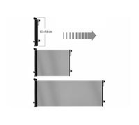 Barrière de sécurité extensible 1,40 m pour enfants TSS-85 - coloris noir