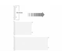 Barrière de sécurité extensible 1,80 m pour escaliers TSS-85 - coloris blanc -