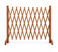 TERRE JARDIN - Barrière de Sécurité Extensible, 30 à 150 x 90 cm, Barriere de protection extensible en Bois, Rétractable, Animaux