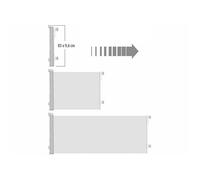Barrière de sécurité extensible 5 m pour escaliers TSW-85 - coloris gris