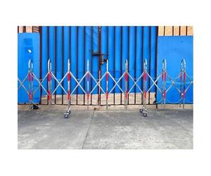 Barrière de sécurité Extensible et Portable - Clôture de Circulation rétractable pour la Gestion des Chantiers, Le contrôle des foules et la Protection des Sites (1,1 x 6 m) - Idéale pour la